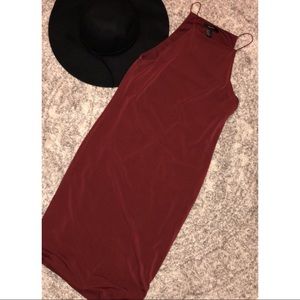 Burgundy Tank Top Dress